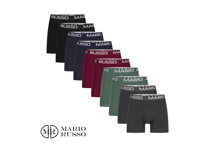 De Standaard Shop 10 boxershorts voor heren Mario Russo