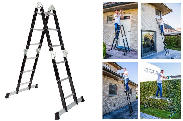 4-in-1 ladder met platform main product photo