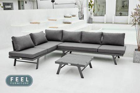 Loungeset met zonnebed Modica
