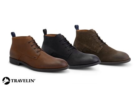 Halfhoge veterschoenen Watford Men van Travelin'