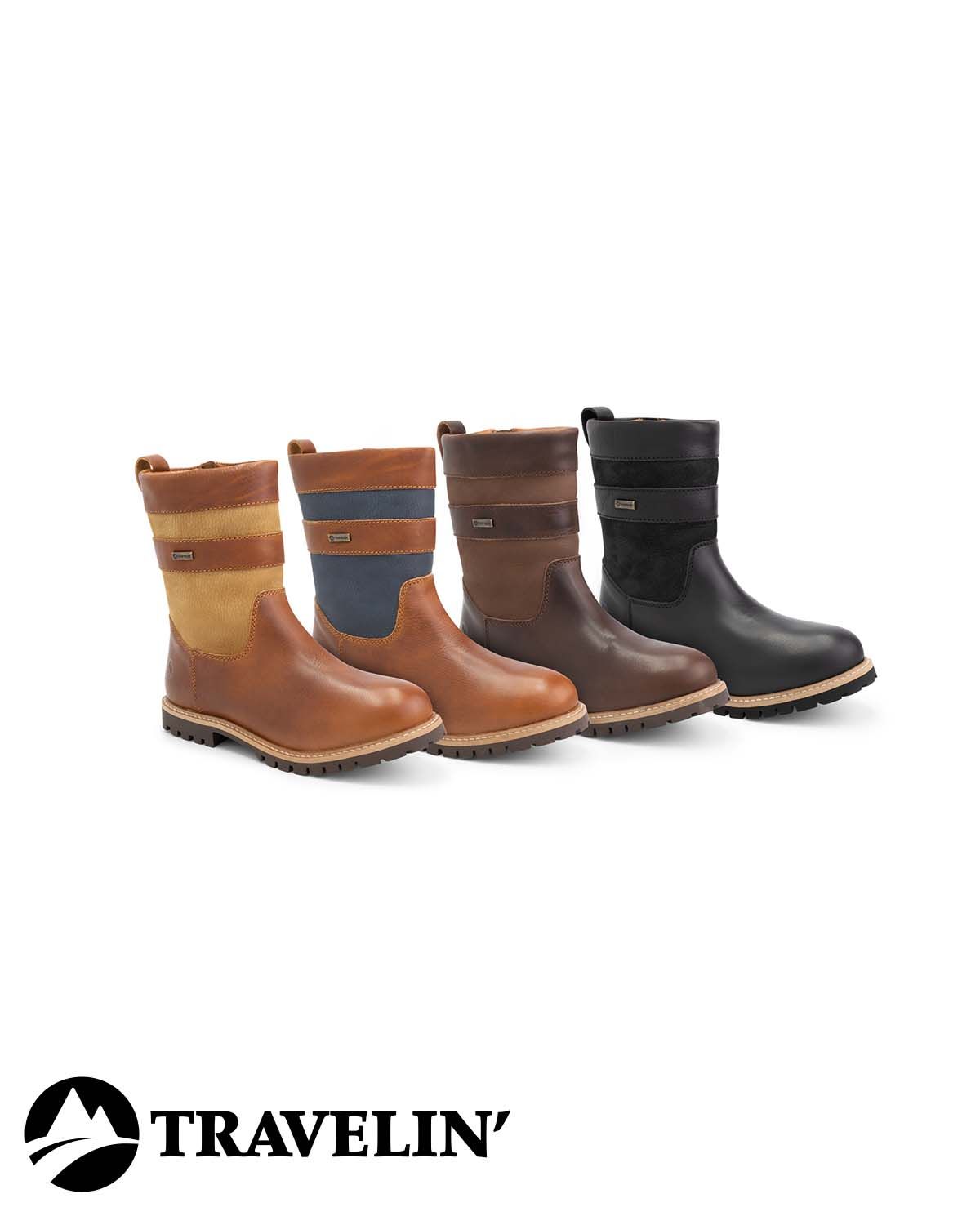 De Standaard Shop - Waterdichte lederen laarzen Tallinn Travelin' - dames