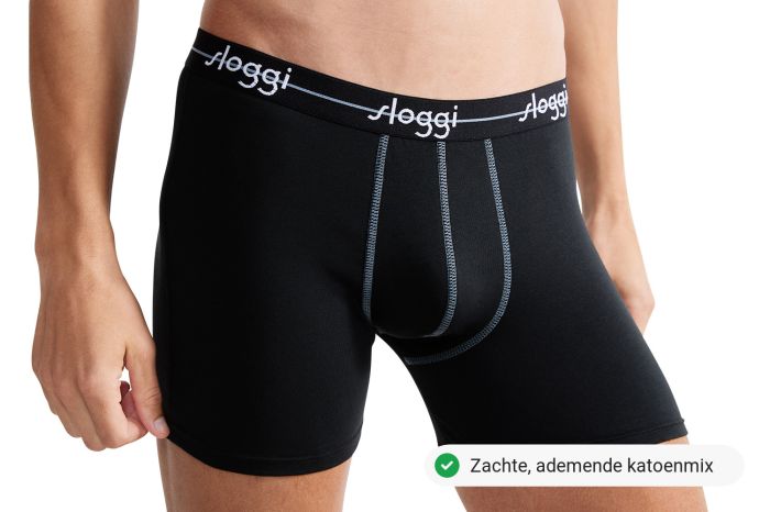 Separatec Boxershorts voor heren, ademend, zacht katoen, ondergoed, kleurrijk, dagelijks, met twee ondersteunende zakjes, multipack, set van 7 stuks, L